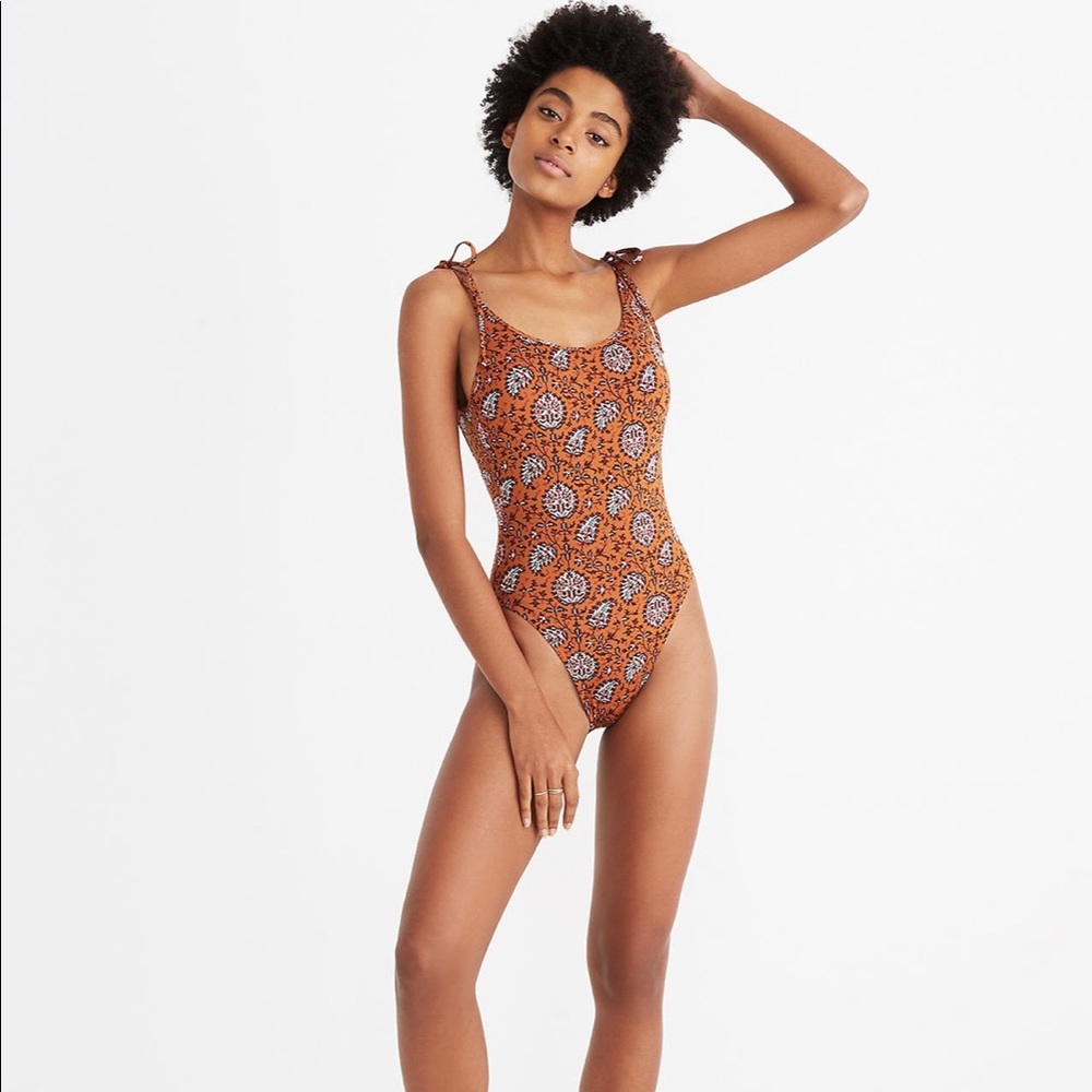 Madewell Tie Shoulder Swimsuit